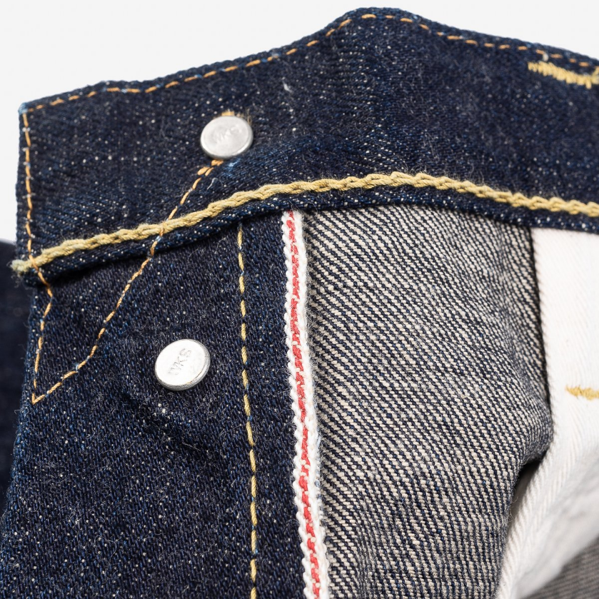 IRON HEART IH-634S-18 OZ VINTAGE SELVEDGE DENIM STRAIGHT CUT JEANS - INDIGO