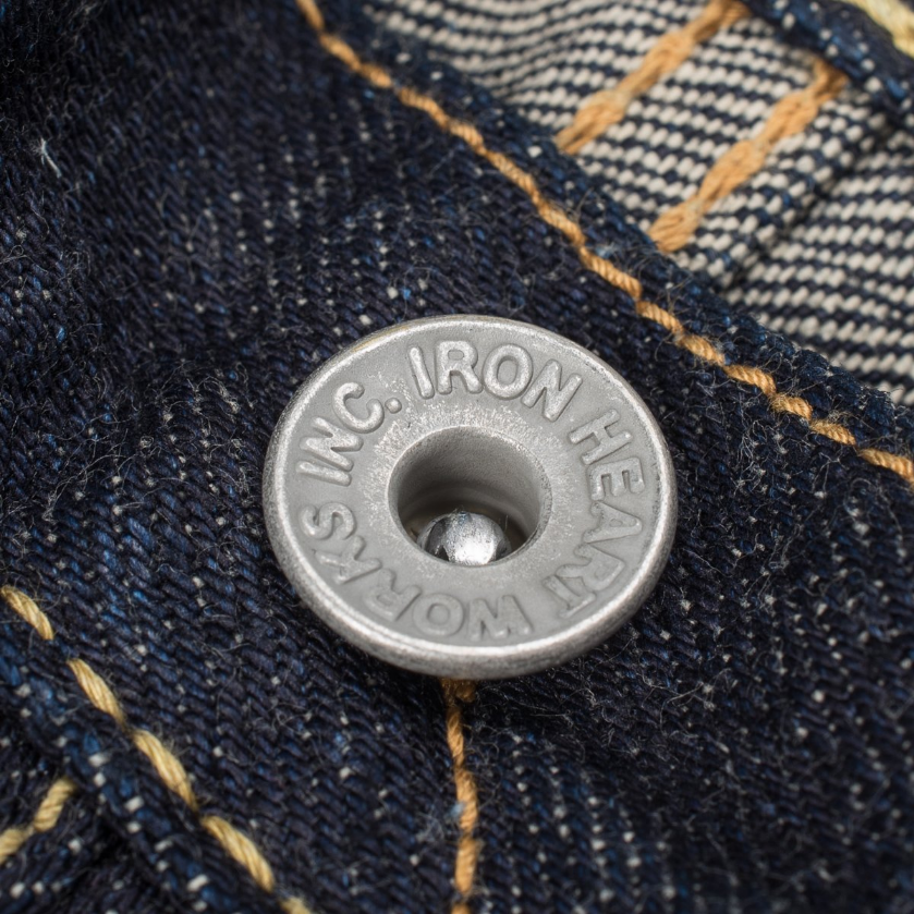 IRON HEART IH-634S-18 OZ VINTAGE SELVEDGE DENIM STRAIGHT CUT JEANS - INDIGO