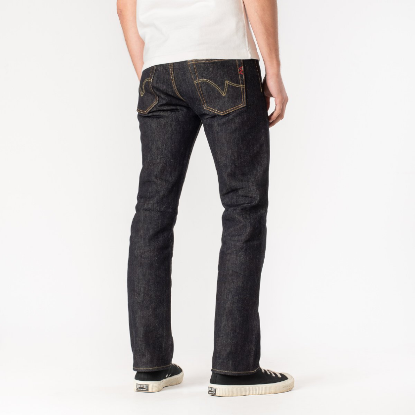 IRON HEART IH-666S-21 OZ SLIM STRAIGHT CUT JEANS - INDIGO