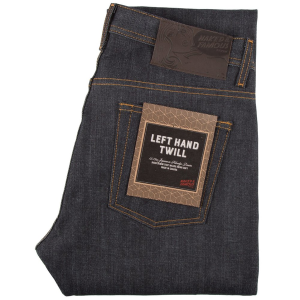 NAKED AND FAMOUS DENIM SUPER GUY - LEFT HAND TWILL SELVEDGE 13.75OZ