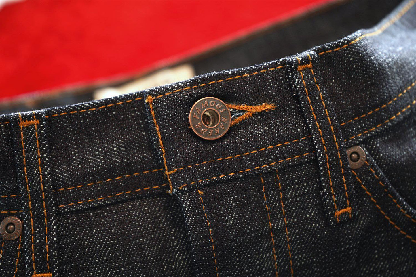 NAKED AND FAMOUS DENIM WEIRD GUY - FIRE BIRD SELVEDGE 15.5OZ