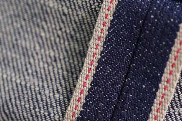 NAKED AND FAMOUS DENIM SUPER GUY - PERFECT BLUE SLUB STRETCH SELVEDGE 12.5OZ