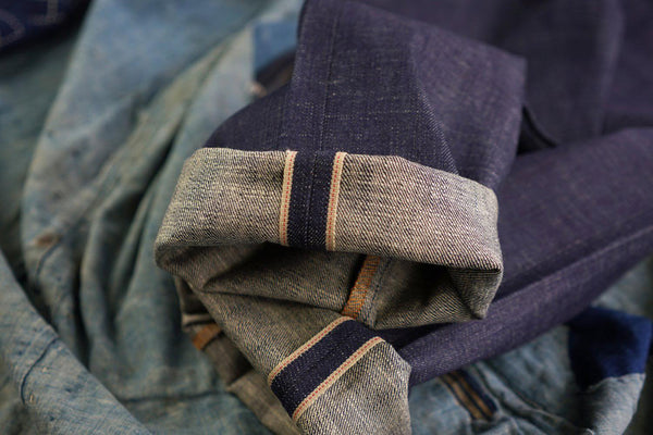 NAKED AND FAMOUS DENIM SUPER GUY - PERFECT BLUE SLUB STRETCH SELVEDGE 12.5OZ