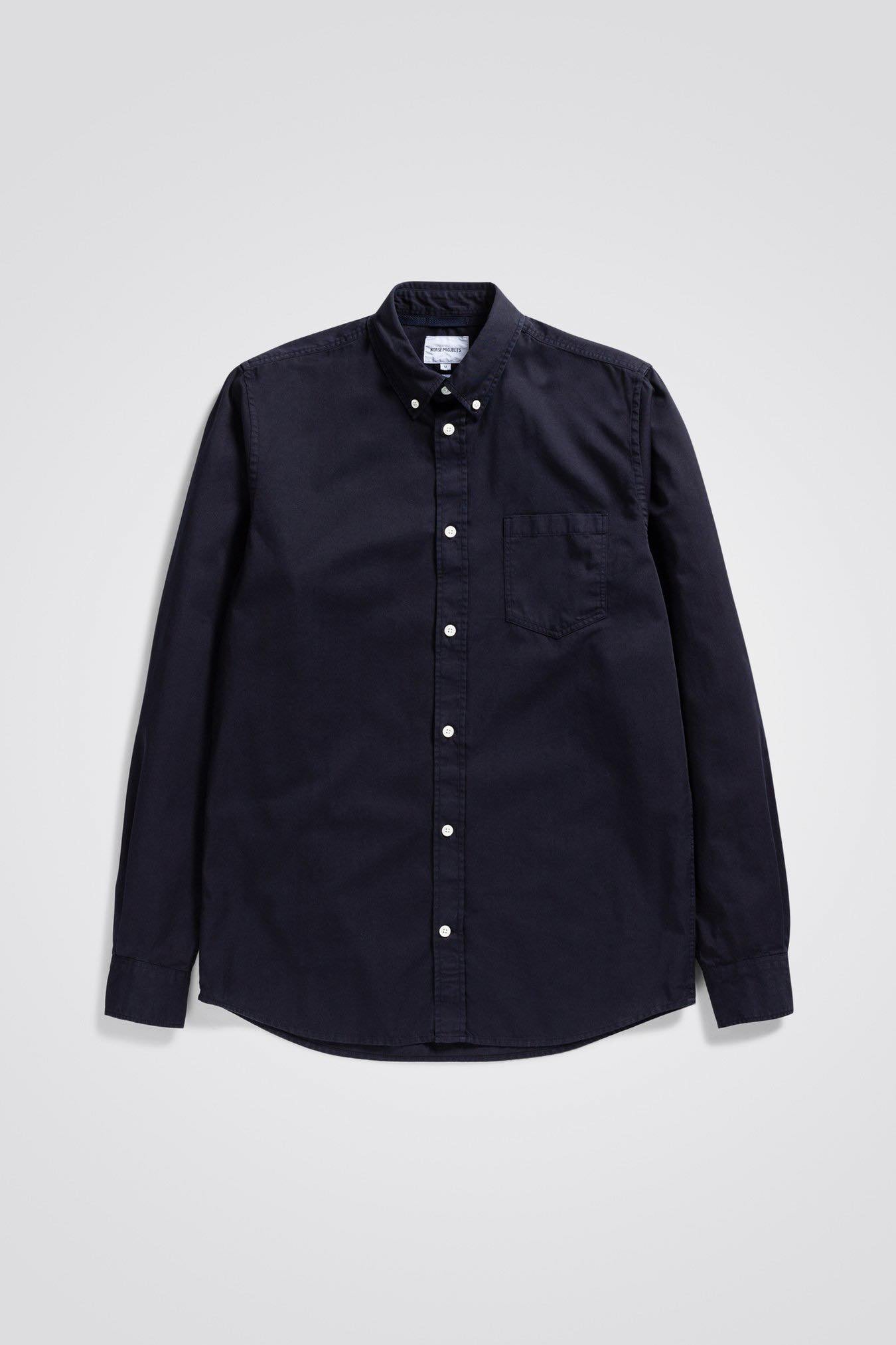 NORSE PROJECTS ANTON LIGHT TWILL - DARK NAVY