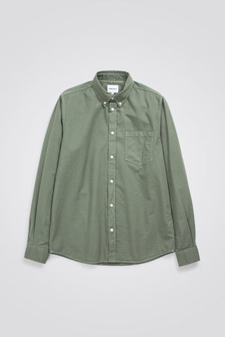 NORSE PROJECTS ANTON LIGHT TWILL - DRIED SAGE GREEN