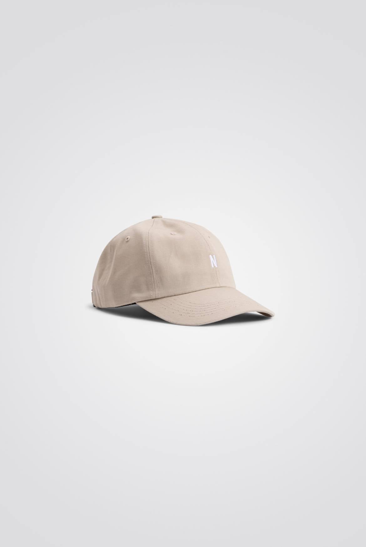 NORSE PROJECTS TWILL SPORTS CAP - MARBLE WHITE