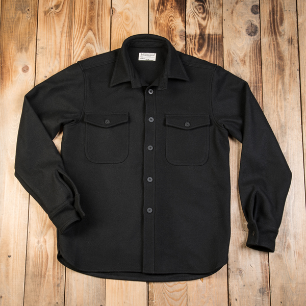 PIKE BROTHERS 1943 CPO SHIRT WOOL - BLACK