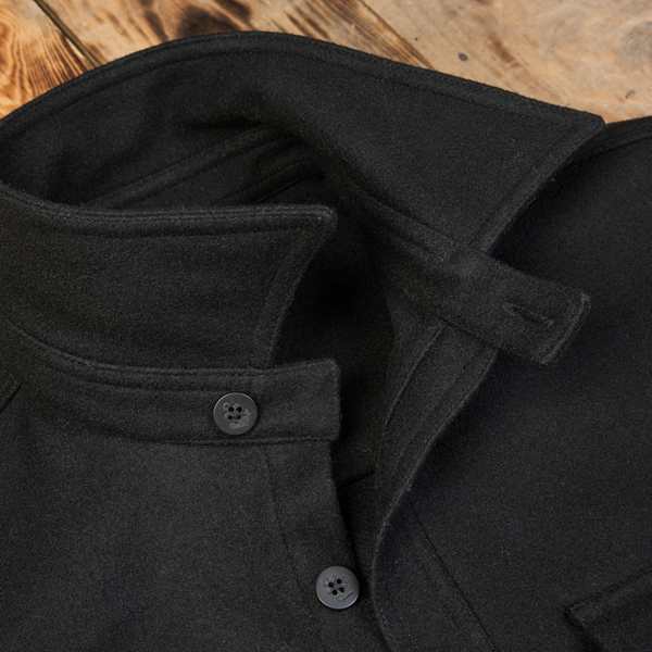PIKE BROTHERS 1943 CPO SHIRT WOOL - BLACK