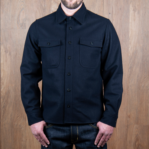 PIKE BROTHERS 1943 CPO SHIRT WOOL - NAVY