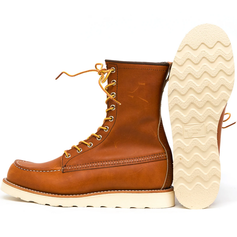 RED WING SHOES 8" CLASSIC MOC TOE 877 - ORO LEGACY