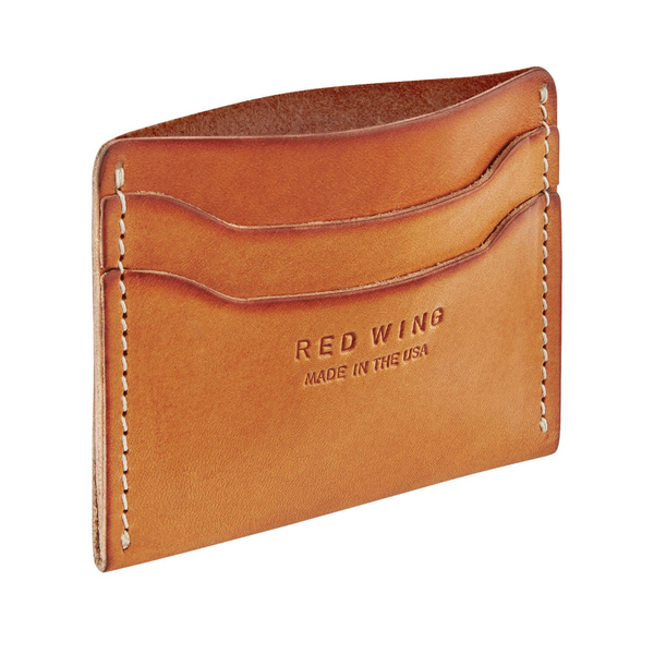 RED WING CARD HOLDER VEGETABLE TANNED - NATURAL