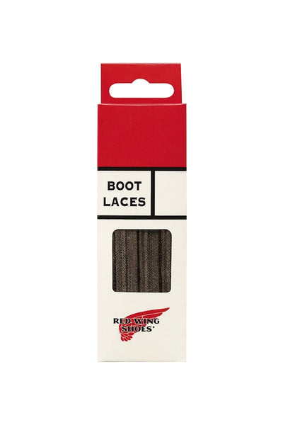 RED WING SHOES FLAT WAXED LACES 48 INCH 97138 - BROWN