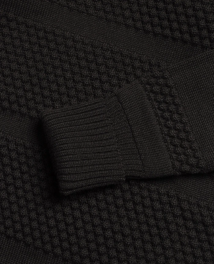 S.N.S. HERNING FISHERMAN SWEATER - BLACK VOID