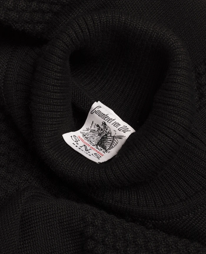 S.N.S. HERNING FISHERMAN SWEATER - BLACK VOID