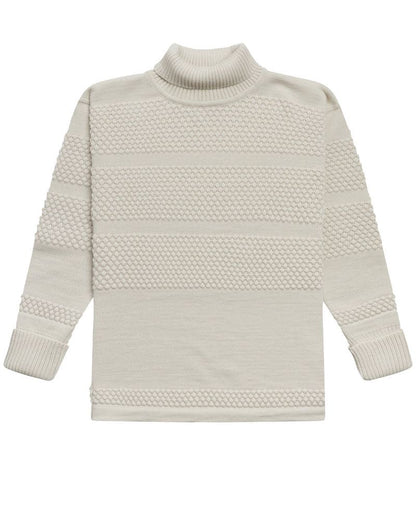 S.N.S. HERNING FISHERMAN SWEATER - NATURAL WHITE