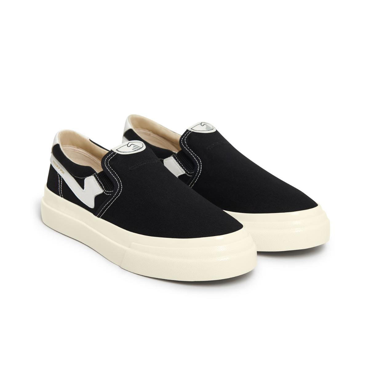 STEPNEY WORKERS CLUB LISTER S-STRIKE CANVAS - BLACK / WHITE