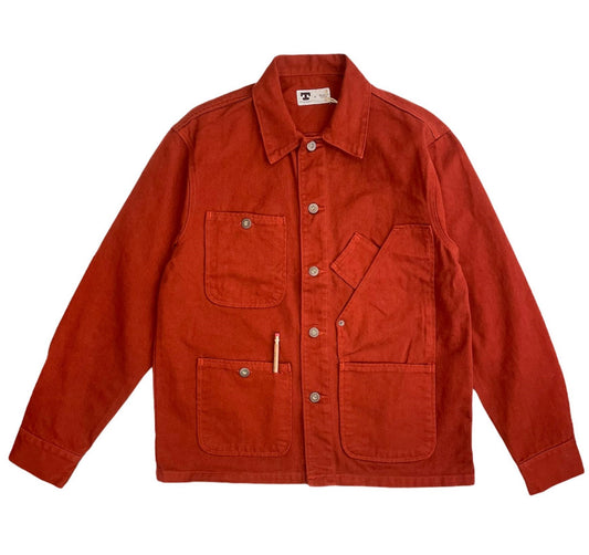 TELLASON COVERALL JACKET GARMENT DYED - INTERNATIONNAL ORANGE