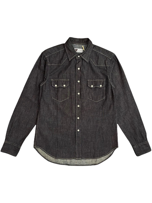 TELLASON COWBOY SHIRT DENIM - UNWASHED