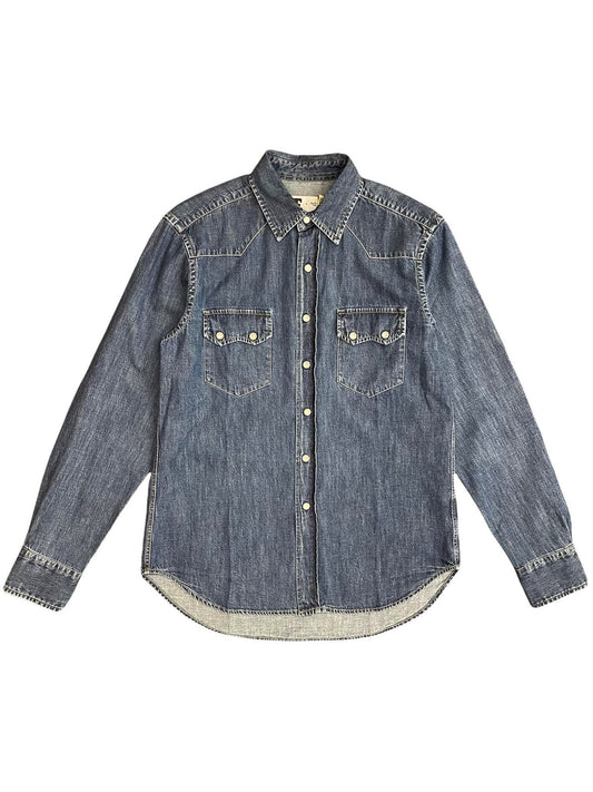 TELLASON COWBOY SHIRT DENIM - WASHED