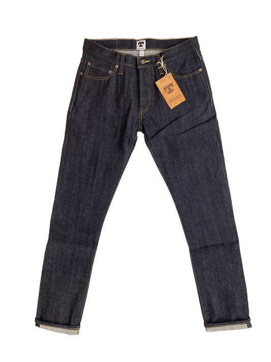 TELLASON GUSTAVE SLIM TAPERED SELVEDGE JEANS 14.75 OZ