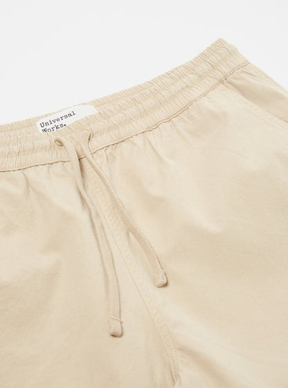UNIVERSAL WORKS BEACH SHORT SUMMER CANVAS - SAND