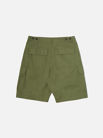 UNIVERSAL WORKS MW CARGO SHORT FINE TWILL - OLIVE
