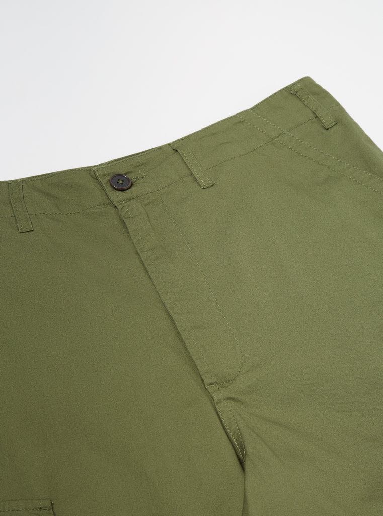 UNIVERSAL WORKS MW CARGO SHORT FINE TWILL - OLIVE
