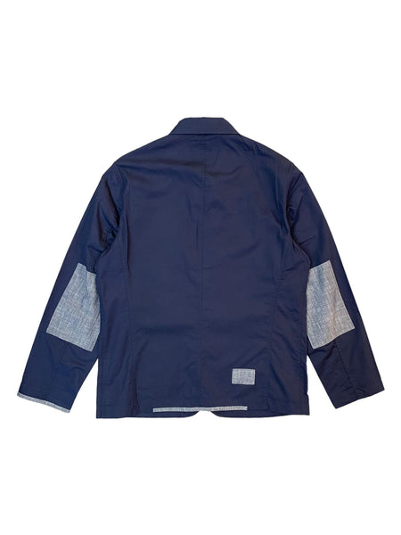 UNIVERSAL WORKS PATCHED BAKERS JACKET TWILL / CHAMBRAY - NAVY